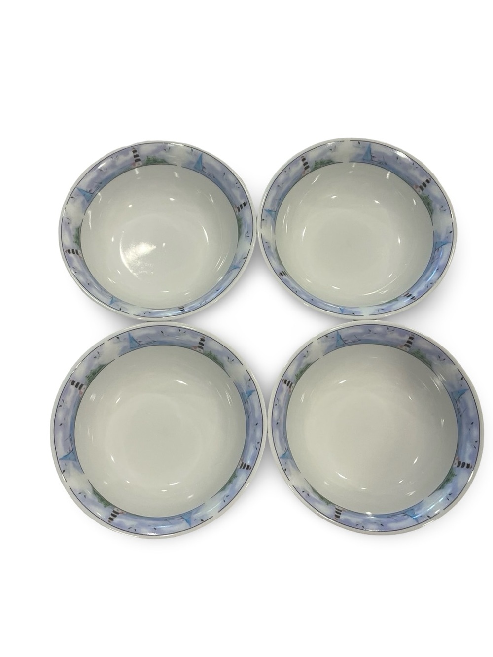 Thomson Pottery Lighthouse Bowls Set of Four